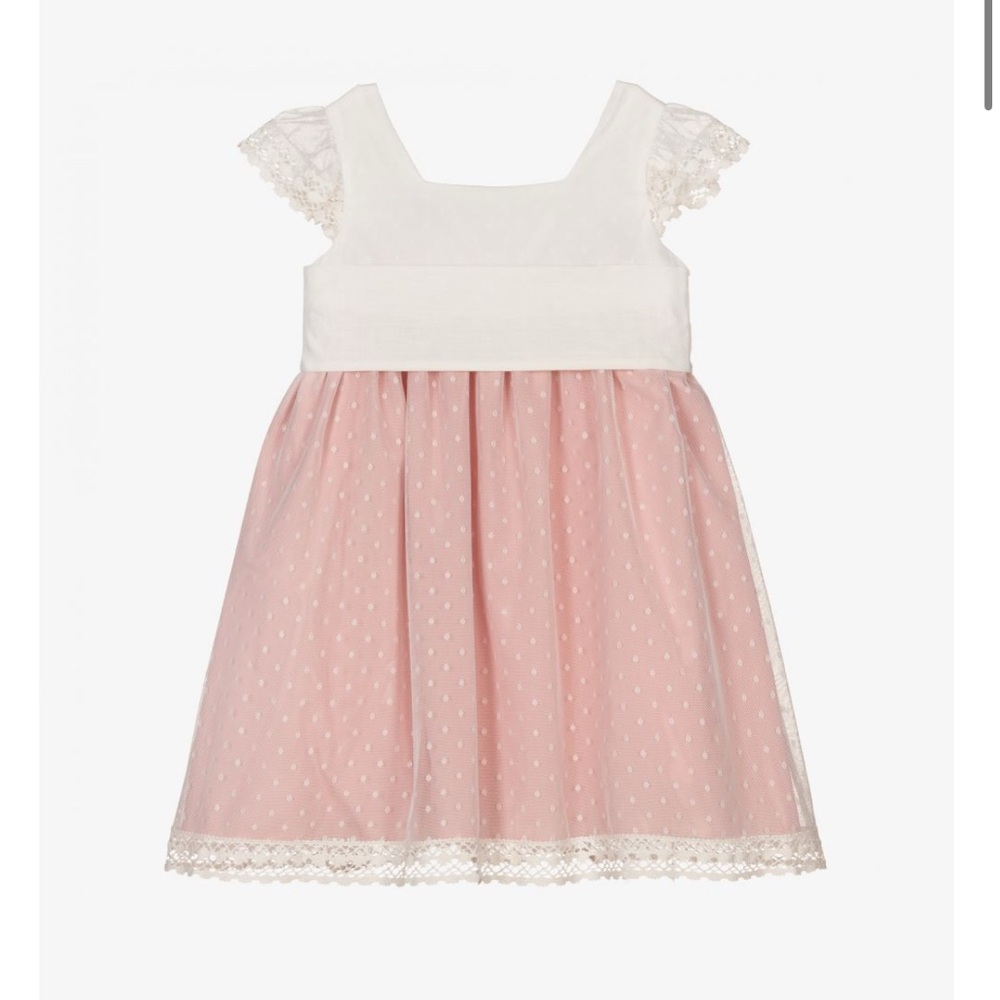 PAZ RODRÍGUEZ GIRLS PINK & IVORY DRESS 2T flower girl dress. NEW